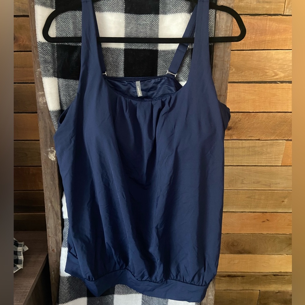 Lands end blouson swim top